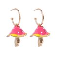 thumbnail image 1 of XZNGL Creative Dreamy Cute Little Fungus Oil Drop Earrings Colorful Plant Ear Studs, 1 of 9