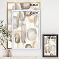 thumbnail image 3 of Designart Neutral Oval Grey Stones I Framed Wall Art, 3 of 3
