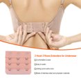 thumbnail image 2 of Extension Strap Bra Extender Buckle 3 Hook Women Accessories Practical Elastic Multicolor Clips Tight 3 Rows Underwear orange, 2 of 5