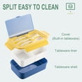 thumbnail image 2 of Dvkptbk Lunch Box Plastic Lunch Box Fresh-Keeping Box Microwave Oven Heating Sealed Thermal Insulation Bento Box Lunch Box with Tableware Camping Essentials, 2 of 2