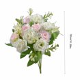 thumbnail image 2 of Flowers Artificial for Decoration Diamond Rose Plastic Bouquet, 5 Forks 10 Mini Roses Blue Waterproof Fade Proof Home Office Decor Roses Artificial Flowers, 2 of 6