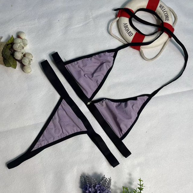 XZNGL Women Sexy Transparent Underwear Sling Solid Color Shortened Underwear Set