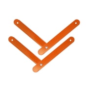 2x Aluminum Step Ladder Hinge Reinforced Tie Rod Fixed Support for Herringbone Orange
