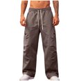 thumbnail image 2 of Ceisia Pantalon Décontracté Ample Uni pour Homme Taille Élastique à Cordon de Serrage Sport Cadeau Travail, 2 of 9