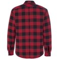 thumbnail image 3 of Burnside Quilted Flannel Jacket, 3XL, Khaki Plaid, 3 of 5
