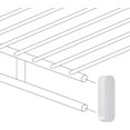 thumbnail image 3 of 4 Pcs Capuchons d'Écartement en Plastique pour Tringle Capuchons d'Extrémité de Tringle de Garde-Robe Pièces de Système de Garde-Robe Couvre-Étagères pour Tablettes en Fil, 3 of 6