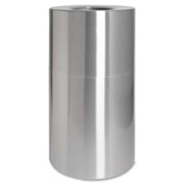 Genuine Joe GJO58893 Waste Receptacle- Weather Resistant- 35 Gal- Aluminum