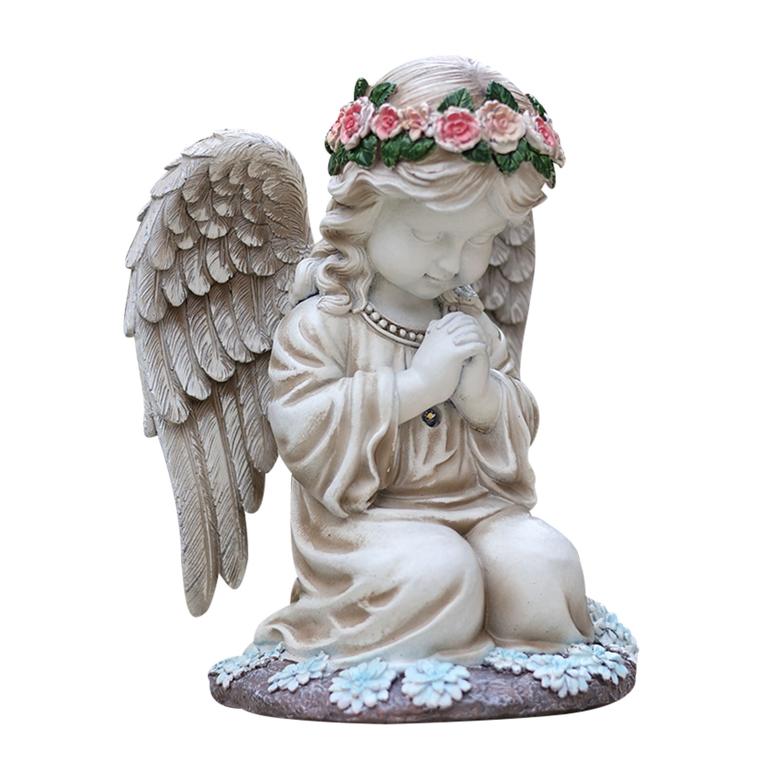 TopLLC Solar Lights Outdoor Solar Courtyard Lamp Praying For Angel Little Girl The Figure Of An Angel Resin Lights Solar Stake Garden For Patio Lane Fence Patio Waterproof Garden Lights on Clearance