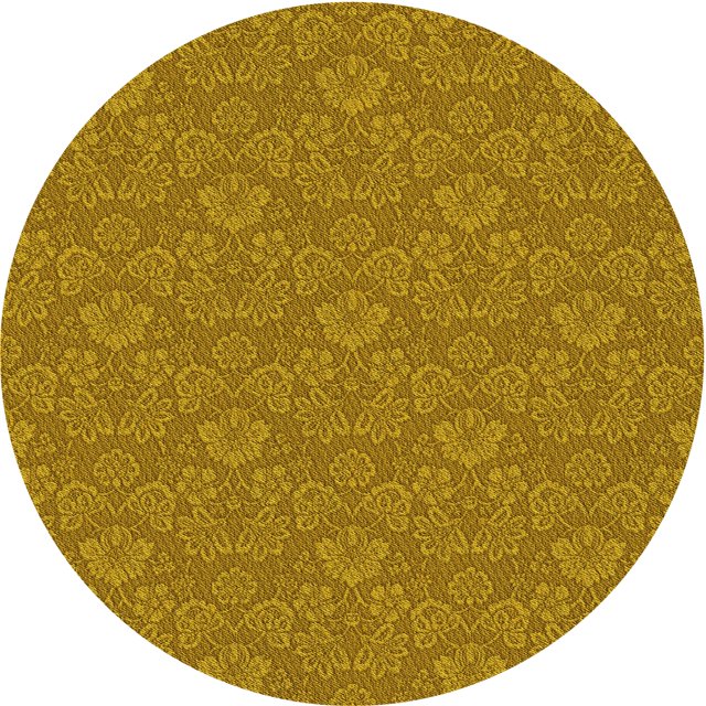 Ahgly Company Tapis Rond Lavable en Machine Intérieur Transitionnel Bisque Foncé Marron, 3 Pieds Rond