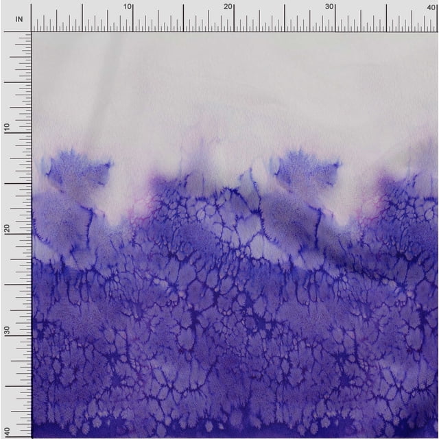 oneOone Georgette Viscose Purplish Blue Fabric Texture Panel Sewing Craft Projects Fabric Prints By Yard 42 Inch Wide