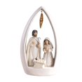thumbnail image 2 of jifeng Nativity Scene Figurine Christmas Desktop Statue Religious Gift Gift Jesus Birth White, 2 of 9
