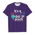 thumbnail image 4 of TZEWGL T-Shirts For Child Back To School Season Printed Short Sleeve Crewneck Clothes For Baby size 6-8T, 4 of 4