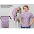 thumbnail image 5 of oneOone Polyester Spandex Light Violet Fabric Floral Sewing Craft Projects Fabric Prints By Yard 56 Inch Wide, 5 of 5
