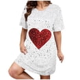 thumbnail image 2 of UPPADA Robe T-Shirt Décontractée d'Été pour Femme Grande Taille Sans Manches Évasée avec Poches Col Ras du Cou Plissée Robe Débardeur Coupe Ample Boho Plage Robes d'Été Multicolore, TG, 2 of 5
