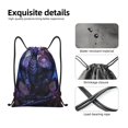 thumbnail image 4 of KLL Fantasy Dragon In Cathedral Pattern Drawstring Backpack,Adult Sackpack Sports Yoga Gym Bag for Women Men for Wet Swimming,Gym,and Workout Gear-Medium, 4 of 6