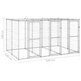 thumbnail image 4 of vidaXL Chenil Extérieur en Acier Galvanisé avec Toit 7,26 M2, 4 of 4