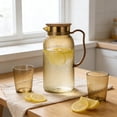 thumbnail image 1 of weibbin Jug Plastic Juices Pitcher PC High Temperature Proof Bar KTV Beverage Jug For Restaurant Fruit Tea 1L, 1 of 6