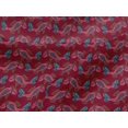 thumbnail image 4 of oneOone Viscose Jersey Fabric Fish Block Print Sewing Fabric BTY 60 Inch Wide, 4 of 5