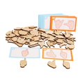 thumbnail image 2 of HILABEE Educational Matching Game Funny Learning Toy for Travel Preschool Boys Girls, 2 of 9