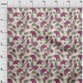 thumbnail image 3 of oneOone Tissu Popeline de Coton Sergé Rose Floral Rétro Matériel de Robe Tissu Imprimé Tissu au Mètre 56 Pouces de Large, 3 of 5