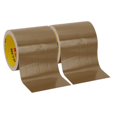 Uxcell Ruban de Reliure 3,9 Pouces X 0,01 Pouces 2 Rouleaux 11 Yards Ruban de Réparation pour Reliure en Tissu Ruban de Reliure Autocollant Brun