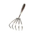 thumbnail image 2 of S SERENABLE Stainless Steel Claws Rake Hand Rake for Loosening Beach Clamming Accessories 5 tooth 9cm, 2 of 9