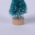 thumbnail image 3 of Winter Artificial Mini Snow Frost Sisal Christmas Tree with Wood Base  Home Decoration  Tabletop Miniature Scenes Display Ornaments  Christmas DIY Crafting and Designing, 3 of 19