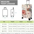thumbnail image 4 of Travel Luggage Cover Suitcase Protector Fits 18-32 Inch Luggage Wheel Covers Patterned Travel Related Items Flower Luggage Protector Elastic Luggage Anti-scratch Suitcase Cover M, 4 of 5