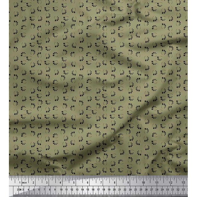 Soimoi Rayon Fabric Dots Shirting Print Fabric by The Yard 56 Inch Wide
