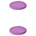 thumbnail image 3 of QualitChoice Coussin de Siège Portable de Remplacement Rond Relaxant Respirant Doux pour Maison Bureau Fauteuil Canapé Tapis Accessoires Violet 2 Pcs, 3 of 6