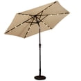 thumbnail image 2 of Costway Parasol Solaire de Patio 9 Pi, Parasol de Marché à DEL, Acier Inclinable avec Manivelle, Extérieur, 2 of 10