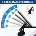 thumbnail image 4 of Ensemble de 3 Pcs de Chaises Longues d'Extérieur avec Dossier Réglable à 5 Positions et Roues, Chaises Longues de Patio/piscine et Table d'Appoint, Ensemble de Meubles d'Extérieur pour Bord de Piscine, Plage, Jardin, Terrasse, Brun, 4 of 7