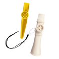 thumbnail image 2 of Milaget Flûte Kazoo Cadeaux de Fête Facile à Apprendre Bouche Kazoo pour Enfants Spectacle Blanc et Or, 2 of 9