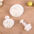thumbnail image 4 of 3pcs Food Grade Plastic Cake Mould DIY Snowflake Shape Baking Tool Fondant Molds Embossing Die, 4 of 6