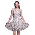 thumbnail image 1 of Bimba Robe Soleil Mini à Taille Smockée pour Femmes à Imprimé Floral, Tenue de Fête d'Été pour les Vacances - XX-Grand, 1 of 5
