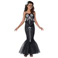 thumbnail image 1 of Girl's Skeleton Mermaid Costume, 1 of 2