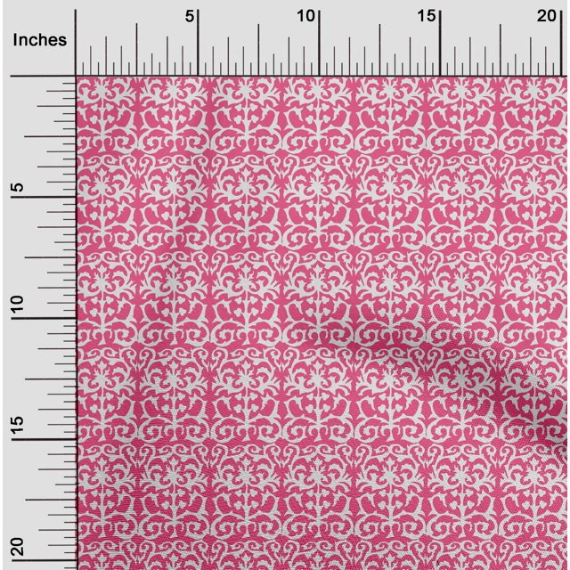 oneOone Cotton Flex Fabric Leaves|Swirl & Floral Block Print Sewing Fabric BTY 40 Inch Wide