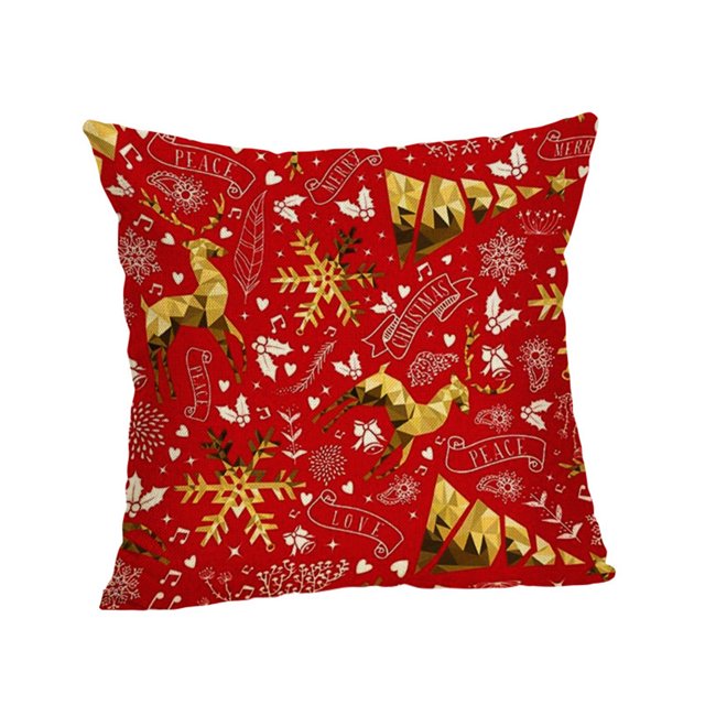 Jusqu'à 65% de Réduction Housse de Coussin Decor pour Canapé de Noël SMihono