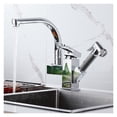 thumbnail image 1 of Kitchen Sink Faucet Black Deck Mounted Flexible Pull Out Mixer Tap Hot Cold Kitchen Faucet Spring Spout Chrome Silver Faucet ,Effortless Installation, 1 of 6