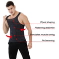 thumbnail image 4 of TOPTIE Men's Slimming Body Shaper Compression Shirt, Shapewear Sculpting Vest Muscle Tank-White-L, 4 of 6