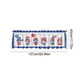 thumbnail image 3 of Independence Day Gnome Kitchen Window Valance Rod Pocket Polyester Curtain for Party and Home Decor, 3 of 6
