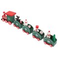 thumbnail image 2 of Shisuyan Wooden Train Toy Cartoon Train Model Christmas Home Decoration Festival Desktop Craft, 2 of 8