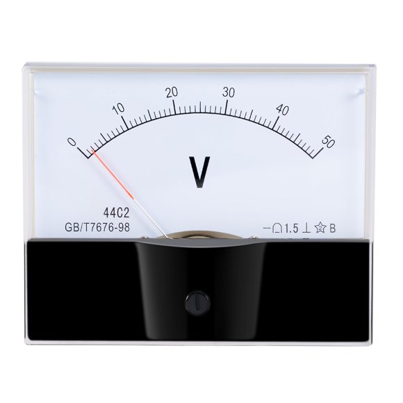 Unique Bargains Jauge de Tension Analogique DC 0-50V Voltmètre 44C2 1.5 % Erreur