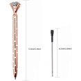 thumbnail image 4 of amdohai Diamond Ballpoint Pens, 3 Pack, Black Ink, Rose Gold, 4 of 6