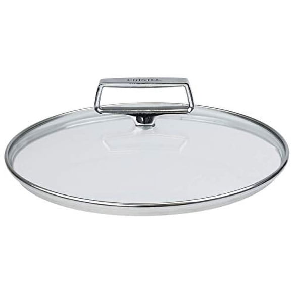 CRISTEL , Couvercle en Verre Trempé, Compatible Four et Lave-Vaisselle, collection CastelPro, Fabriqué en France 8 Pouces.
