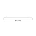 thumbnail image 2 of Unique Bargains PVC Poster Hanger Rail Poster Strip Bar 50cm/20inch Clear with Clips for Poster, Map, 2 Set, 2 of 5