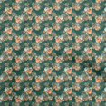 thumbnail image 1 of oneOone Coton Cambric Vert Foncé Tissu Récolte Matériel de Couture Tissu Imprimé au Yard 56 Pouces de Large, 1 of 4