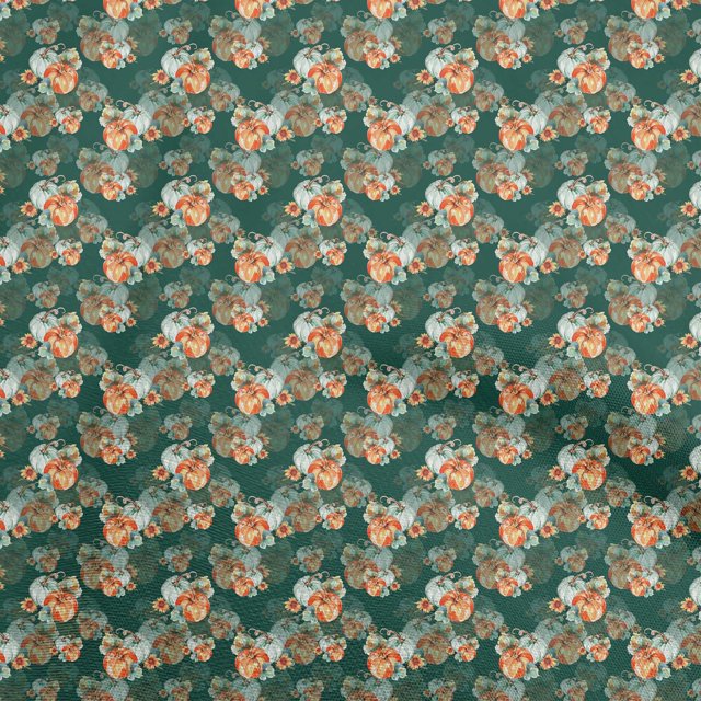 oneOone Coton Cambric Vert Foncé Tissu Récolte Matériel de Couture Tissu Imprimé au Yard 56 Pouces de Large