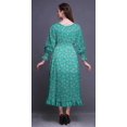 thumbnail image 4 of Bimba Robe Longue Décontractée à Volants pour Femmes, Imprimée, Taille Smockée, Florale - Xxx-Grand, 4 of 5