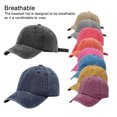 thumbnail image 3 of Cotton Baseball Cap Solid Color Dome Sun Protection Fashionable Replacement Breathable Easy Matching Outdoor Adjustable Sunproof Hat Headgear Pink, 3 of 9